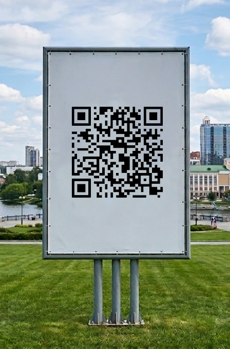 Билборд с QR-кодом